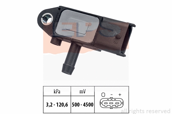 Sensor, exhaust pressure (EPS-1993 273)
