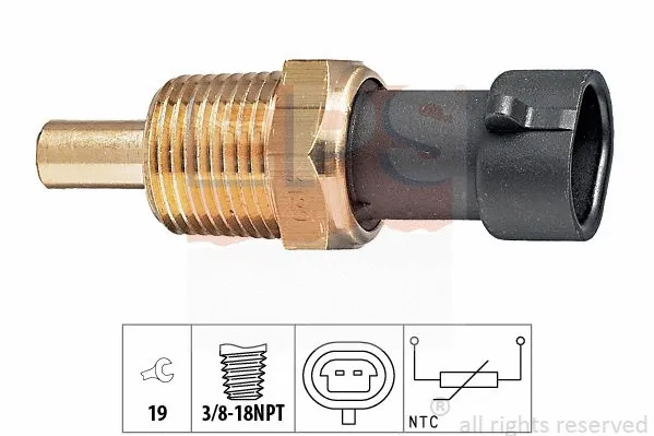 Sensor, coolant temperature