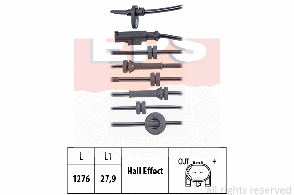 Sensor, wheel speed (EPS-1960 141)