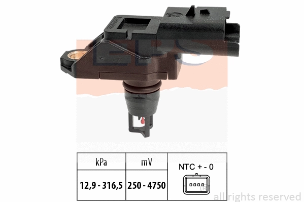 Sensor, exhaust pressure (EPS-1993 261)