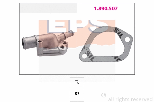 Thermostat, coolant (EPS-1880 155)