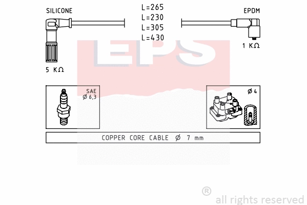Ignition Cable Kit (EPS-1500 613)