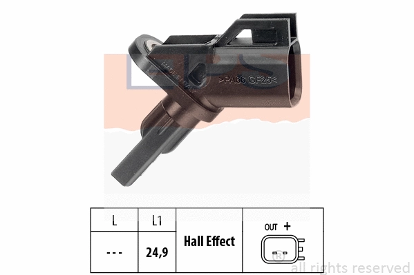 Sensor, wheel speed (EPS-1960 001)