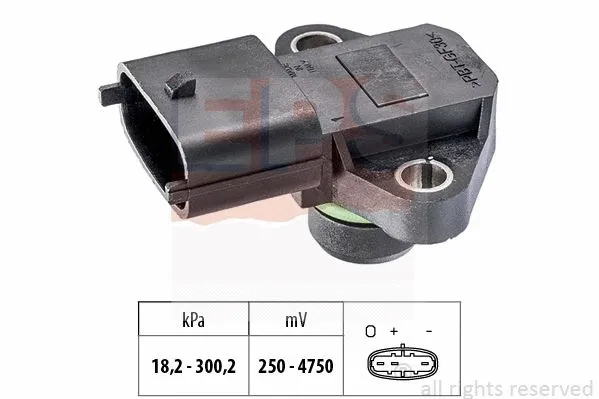 Sensor, exhaust pressure