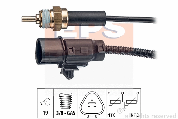 Sensor, coolant temperature (EPS-1830 373)