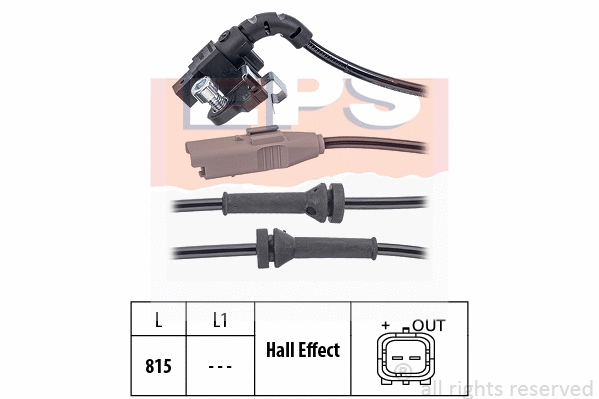 Sensor, wheel speed (EPS-1960 063)