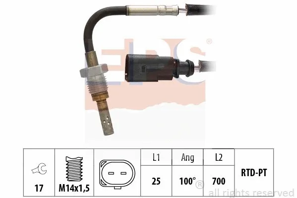 Sensor, exhaust gas temperature (EPS-1220 180)