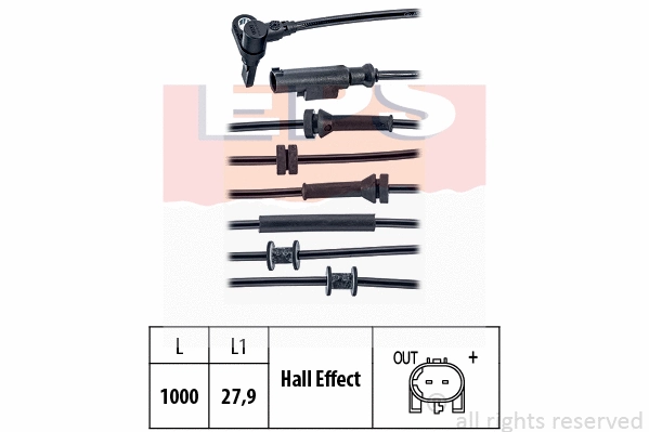 Sensor, wheel speed (EPS-1960 020)