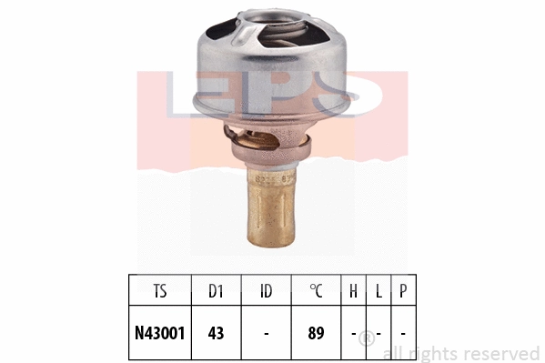 Thermostat, coolant (EPS-1880 246)