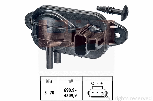 Sensor, exhaust pressure (EPS-1993 268)