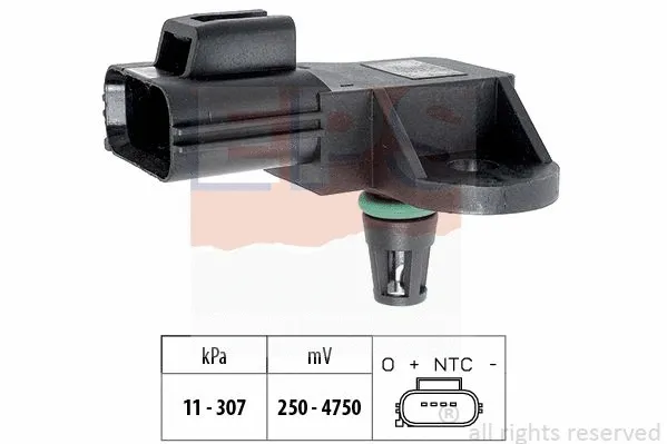 Sensor, exhaust pressure