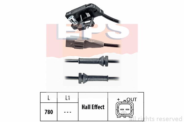 Sensor, wheel speed (EPS-1960 032)