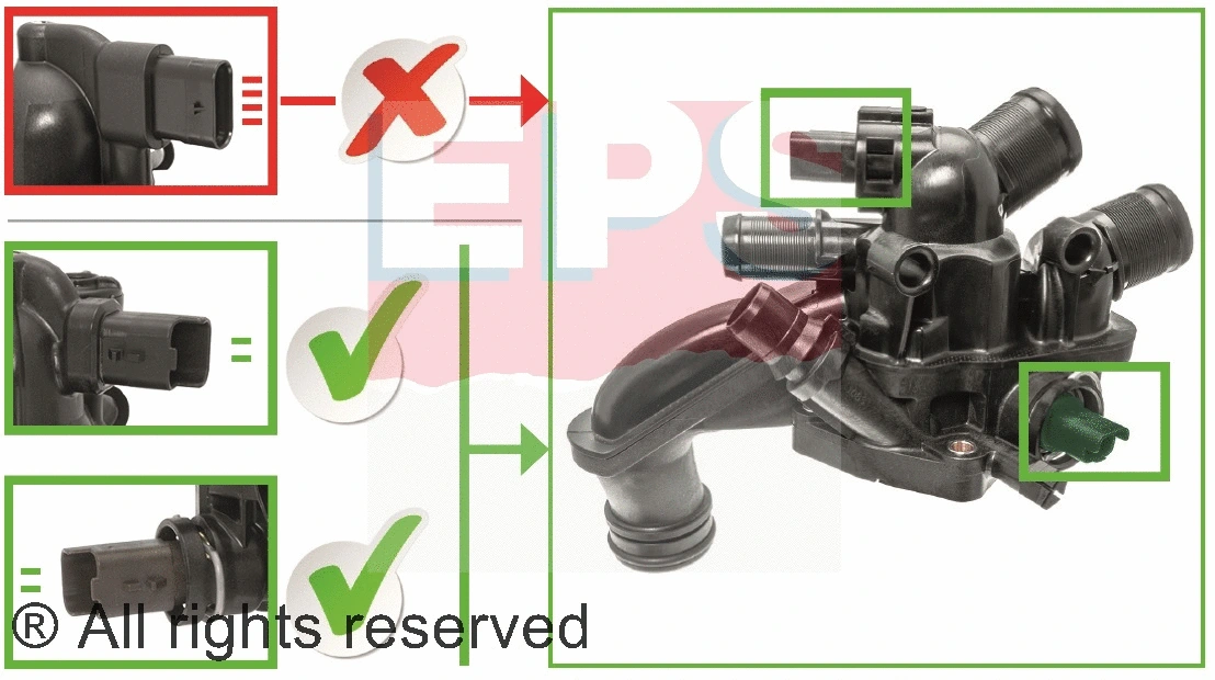 Thermostat, coolant (EPS-1880 866)