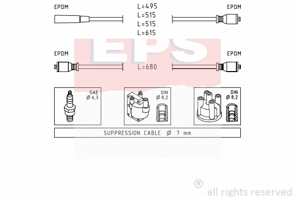 Ignition Cable Kit (EPS-1500 511)