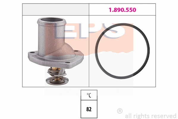 Thermostat, coolant (EPS-1880 195)