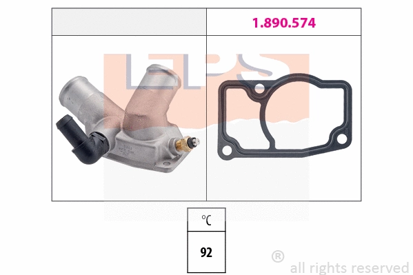 Thermostat, coolant (EPS-1880 343)