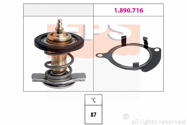 Thermostat, coolant (EPS-1880 820)