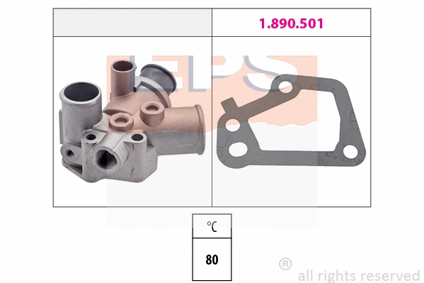 Thermostat, coolant (EPS-1880 144)