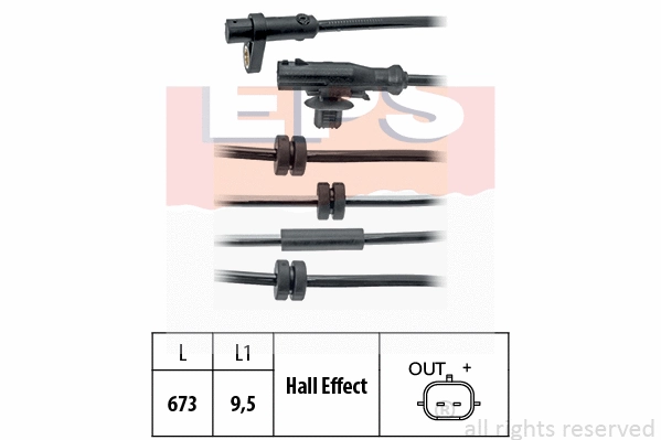Sensor, wheel speed (EPS-1960 087)
