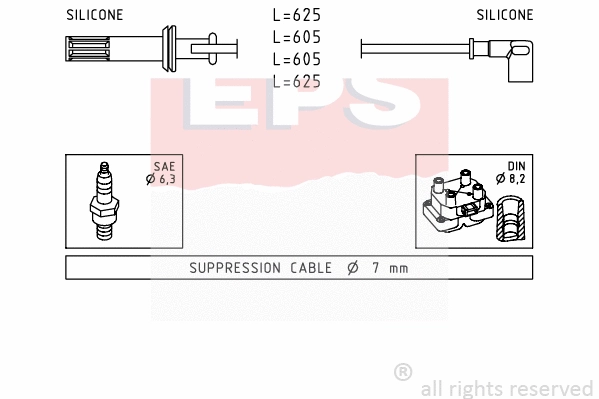 Ignition Cable Kit (EPS-1500 456)