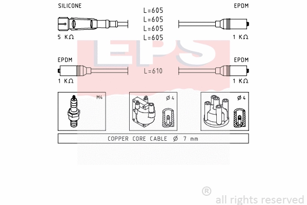 Ignition Cable Kit (EPS-1500 965)