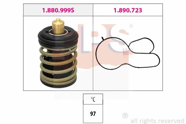 Thermostat, coolant (EPS-1880 999)