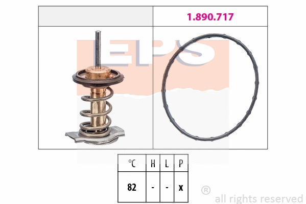 Thermostat, coolant (EPS-1880 937)