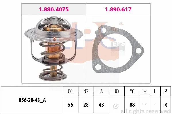 Thermostat, coolant