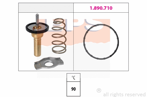 Thermostat, coolant (EPS-1880 774)