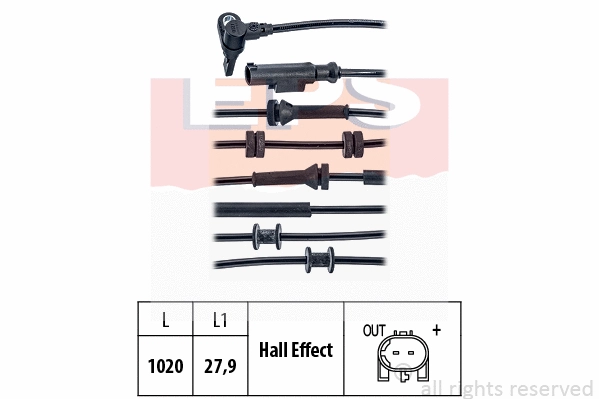 Sensor, wheel speed (EPS-1960 021)