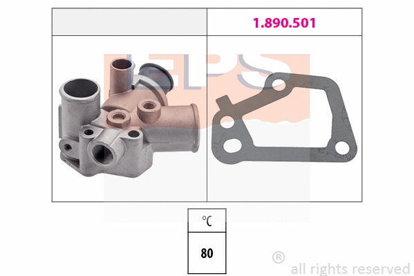 Thermostat, coolant (EPS-1880 145)