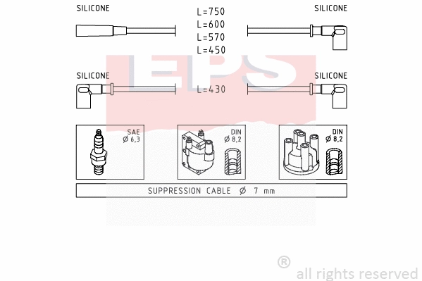 Ignition Cable Kit (EPS-1500 612)