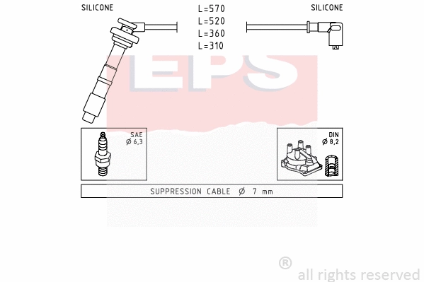 Ignition Cable Kit (EPS-1500 608)