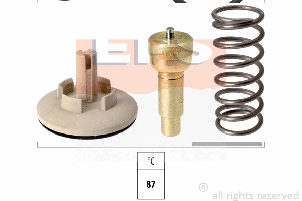 Thermostat, coolant (EPS-1880 616S)