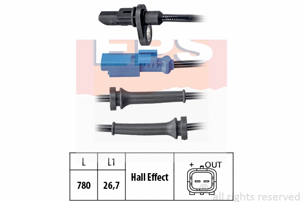 Sensor, wheel speed (EPS-1960 060)
