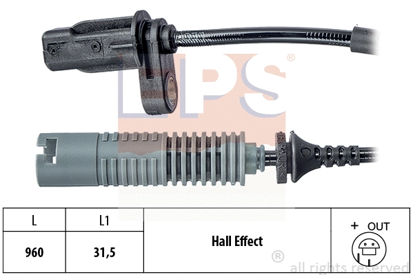 Sensor, wheel speed (EPS-1960 077)