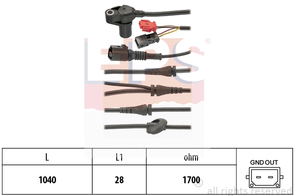 Sensor, wheel speed (EPS-1962 122)
