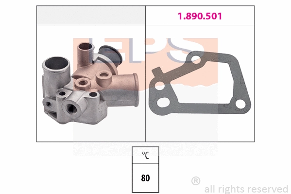 Thermostat, coolant (EPS-1880 175)