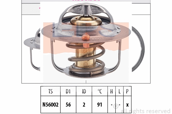 Thermostat, coolant (EPS-1880 953S)