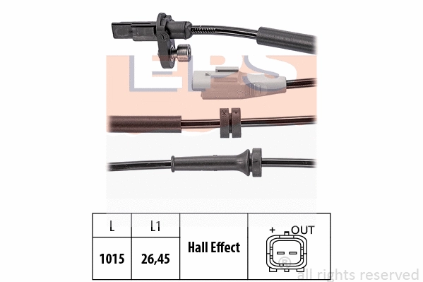 Sensor, wheel speed (EPS-1960 096)