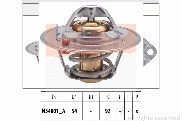 Thermostat, coolant (EPS-1880 204S)