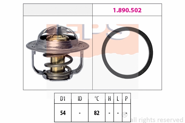 Thermostat, coolant (EPS-1880 800)