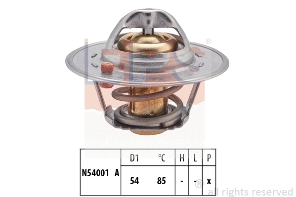 Thermostat, coolant (EPS-1880 994S)