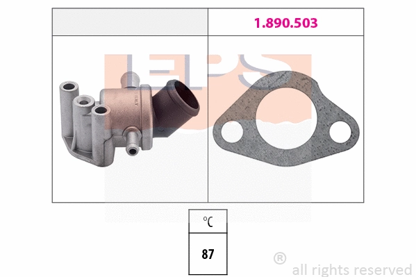 Thermostat, coolant (EPS-1880 106)