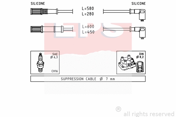 Ignition Cable Kit (EPS-1501 451)