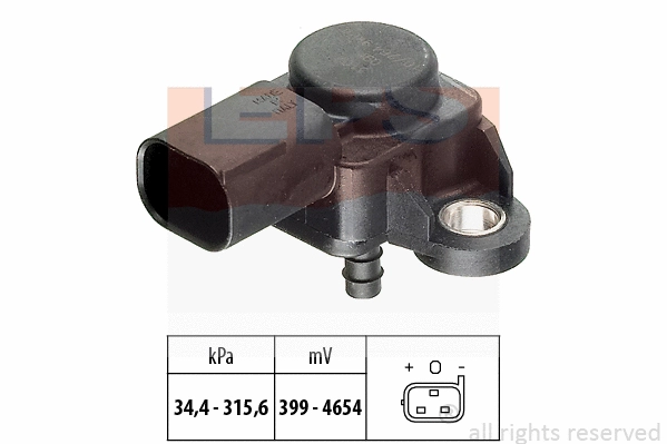 Sensor, exhaust pressure (EPS-1993 165)