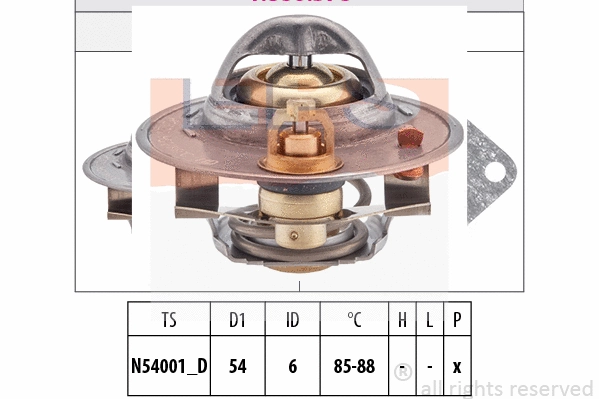 Thermostat, coolant (EPS-1880 378S)