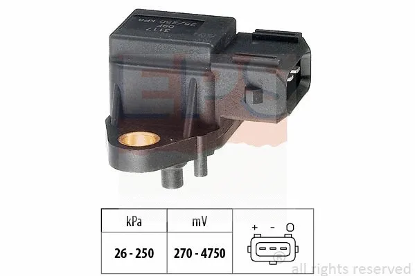 Sensor, boost pressure