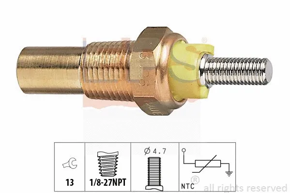 Sensor, coolant temperature