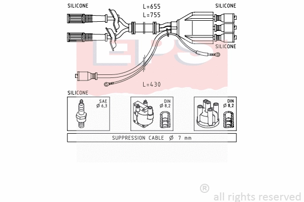 Ignition Cable Kit (EPS-1500 507)